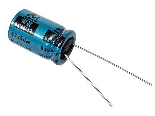 Audio Note Electrolytic Capacitor 50uF 63Vdc SEIRYU Series Non-Polarized Radial