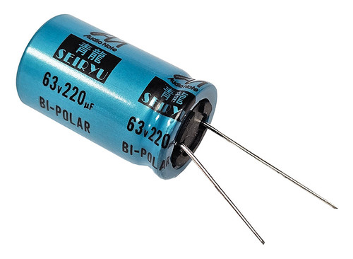 Audio Note Electrolytic Capacitor 220uF 63Vdc SEIRYU Series Non-Polarized Radial