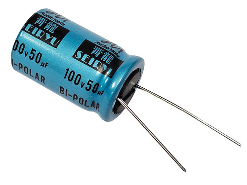 Audio Note Electrolytic Capacitor 50uF 100Vdc SEIRYU Series Non-Polarized Radial