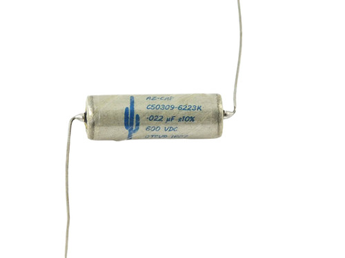 Arizona Capacitor 0.022uF 600Vdc Blue Cactus Series Aluminum Foil Mylar Paper Oil