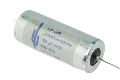 Arizona Capacitor 0.22uF 600Vdc Blue Cactus Series Aluminum Foil Mylar Paper Oil