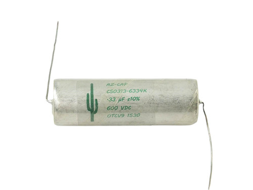 Arizona Capacitor 0.33uF 600Vdc Green Cactus Series Aluminum Foil Mylar Paper Oil