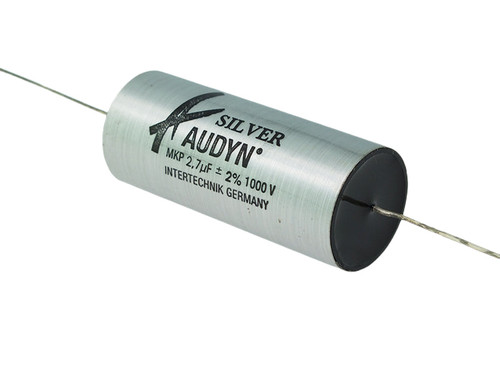 Audyn Capacitor 2.70uF 1000Vdc 2% Tolerance True Silver Series Metalized Silver Polypropylene