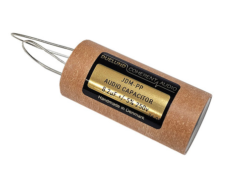 Duelund Capacitor 8.2uF 250Vdc JDM PP Series Metalized Polypropylene Wax Paper Oil +/-5% Tolerance