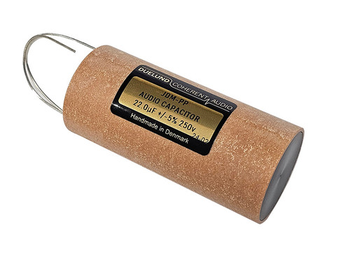 Duelund Capacitor 22uF 250Vdc JDM PP Series Metalized Polypropylene Wax Paper Oil +/-5% Tolerance