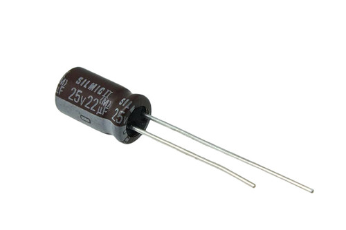 Elna Electrolytic Capacitor 22uF 25Vdc RFS Series Radial (6.3mmD X 11mmL)