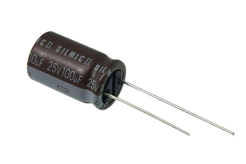 Elna Electrolytic Capacitor 100uF 25Vdc RFS Series Radial