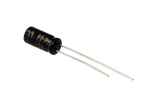 Elna Electrolytic Capacitor 0.22uF 100Vdc RBD Series Non-Polar Radial