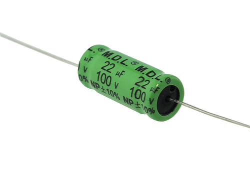 Jantzen Electrolytic Capacitor 22.0µF 100VDC M.D.L. Series Non-Polar "Discontinued"