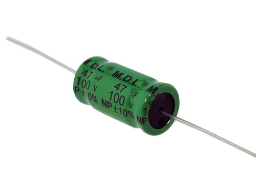 Jantzen Electrolytic Capacitor 100.0µF 100VDC M.D.L. Series Non-Polar "Discontinued"