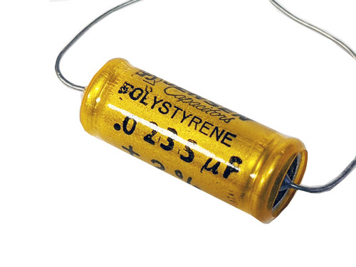 Jensen Capacitor 0.0235uF (23500pF) 100Vdc ATTE Series Aluminum Foil Polystyrene Axial