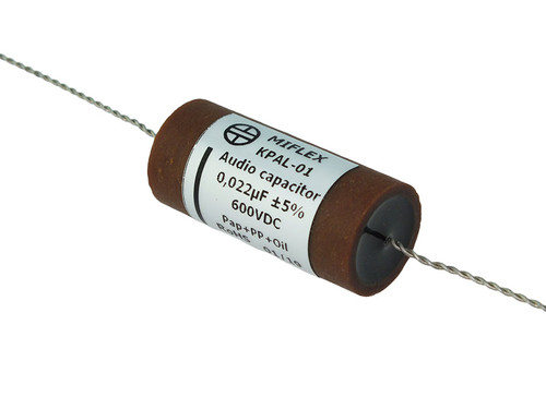 Miflex Capacitor 0.022uF 600Vdc KPAL Series Aluminum Foil Paper/Polypropylene Oil