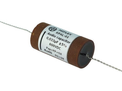 Miflex Capacitor 0.033uF 600Vdc KPAL Series Aluminum Foil Paper/Polypropylene Oil