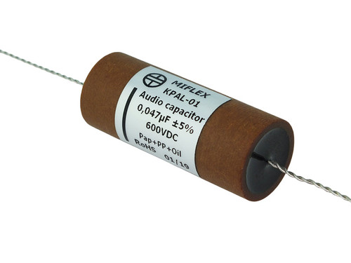 Miflex Capacitor 0.047uF 600Vdc KPAL Series Aluminum Foil Paper/Polypropylene Oil