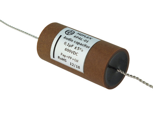 Miflex Capacitor 0.1uF 600Vdc KPAL Series Aluminum Foil Paper/Polypropylene Oil