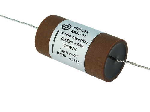 Miflex Capacitor 0.15uF 600Vdc KPAL Series Aluminum Foil Paper/Polypropylene Oil