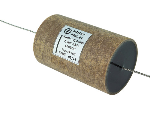 Miflex Capacitor 1.0uF 600Vdc KPAL Series Aluminum Foil Paper/Polypropylene Oil