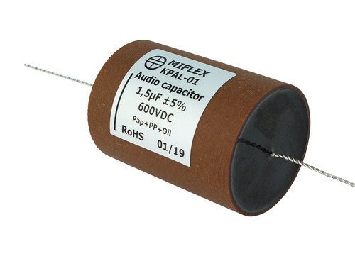 Miflex Capacitor 1.5uF 600Vdc KPAL Series Aluminum Foil Paper/Polypropylene Oil