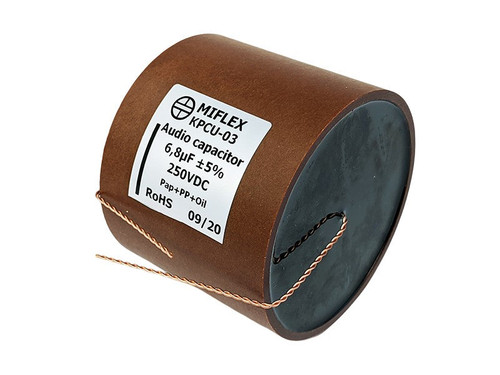 Miflex Capacitor 6.8uF 250V KPCU-03 Series Copper Foil Paper/Polypropylene Oil