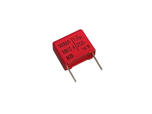 WIMA MKS4 1.0uf 250Vdc Metalized Polyester Film Capacitor