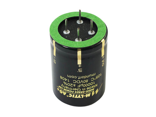 Mundorf Electrolytic Capacitor 10000uF 80Vdc MLytic® AG+ Series 4-Pole Radial