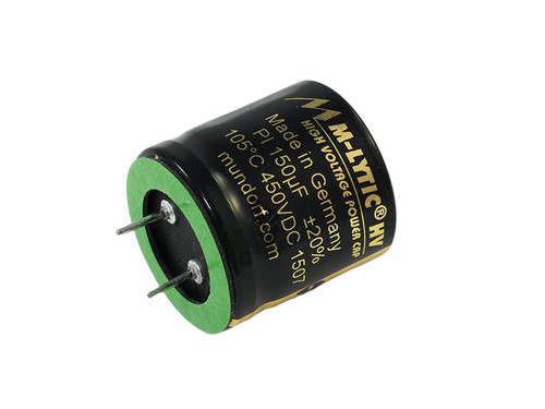 Mundorf Electrolytic Capacitor 150uF 450Vdc MLytic® HV Series Polar Radial