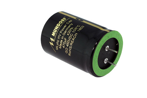 Mundorf Electrolytic Capacitor 470uF 450Vdc MLytic® HV Series Polar Radial