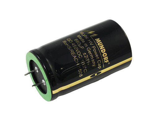 Mundorf Electrolytic Capacitor 680uF 450Vdc MLytic® HV Series Polar Radial