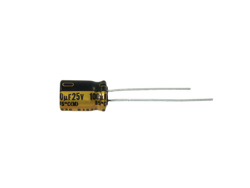 Nichicon Electrolytic Capacitor 100uF 25Vdc FG Series Radial