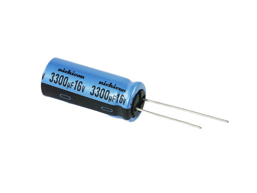 Nichicon Electrolytic Capacitor 3300uF 16Vdc KA Series Radial