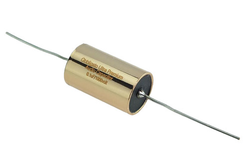 Obbligato Capacitor 0.1uF 1000Vdc Ultra Premium Series Metalized Polypropylene Film Capacitor Axial Lead