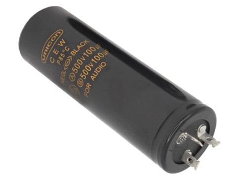 UNICON Electrolytic Capacitor 100uf+100uf 500Vdc Multi-Section Series