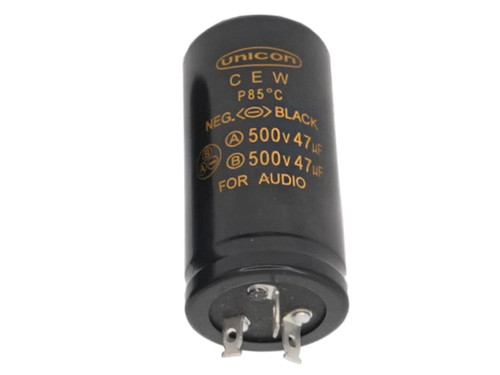 UNICON Electrolytic Capacitor 47uf+47uf 500Vdc Multi-Section Series