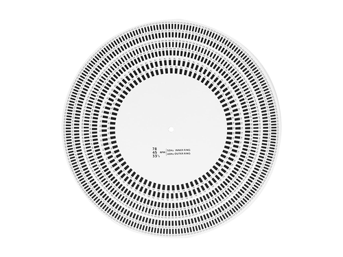 ConneX LP Speed Calibration Strobe Disc & Cartridge Alignment Protractor Mat